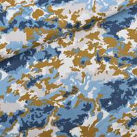 Obrázok ku produktu DEKORAČNÁ LÁTKA maskáčová zelená modrá