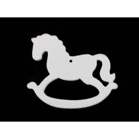 Obrázok ku produktu OZDOBA drevená kôň biela