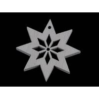 Obrázok ku produktu OZDOBA drevená hviezda sivá