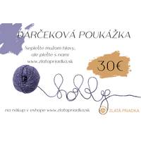 Obrázok ku produktu DARČEKOVÁ POUKÁŽKA 30 EUR