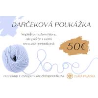 Obrázok ku produktu DARČEKOVÁ POUKÁŽKA 50 EUR