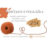 Obrázok ku produktu DARČEKOVÁ POUKÁŽKA 25 EUR