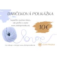 Obrázok ku produktu DARČEKOVÁ POUKÁŽKA 10 EUR