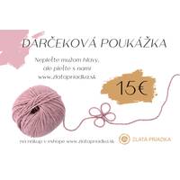 Obrázok ku produktu DARČEKOVÁ POUKÁŽKA 15 EUR