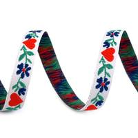 Obrázok ku produktu KROJOVÁ stuha 9mm biela červená