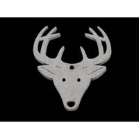 Obrázok ku produktu OZDOBA drevená jeleň sivá