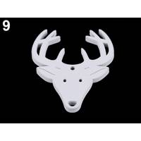 Obrázok ku produktu OZDOBA drevená jeleň biela