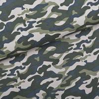 Obrázok ku produktu BAVLNENÁ LÁTKA prací kord maskáčová zelená