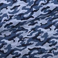 Obrázok ku produktu BAVLNENÁ LÁTKA prací kord maskáčová modrá