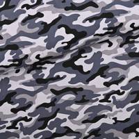 Obrázok ku produktu BAVLNENÁ LÁTKA prací kord maskáčová sivá