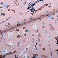 Obrázok ku produktu DEKORAČNÁ LÁTKA krajčírstvo ružová