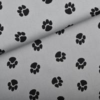 Obrázok ku produktu DEKORAČNÁ LÁTKA labka zelená čierna