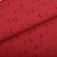 Obrázok ku produktu BAVLNENÝ ÚPLET pes oranžová tmavá čierna