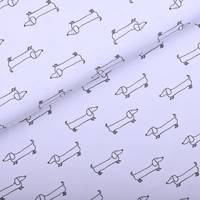 Obrázok ku produktu BAVLNENÝ ÚPLET pes biela čierna