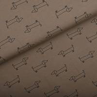 Obrázok ku produktu BAVLNENÝ ÚPLET pes zelená tmavá čierna