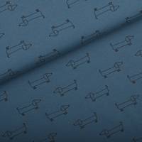 Obrázok ku produktu BAVLNENÝ ÚPLET pes modrá čierna