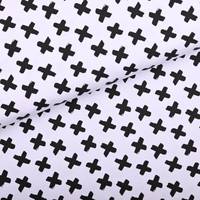 Obrázok ku produktu BAVLNENÝ ÚPLET krížik biela čierna