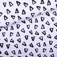 Obrázok ku produktu BAVLNENÝ ÚPLET trojuholník biela čierna