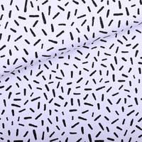 Obrázok ku produktu BAVLNENÝ ÚPLET prúžok biela čierna