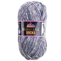 Obrázok ku produktu Pletacia priadza Himalaya SOCKS 170-01 sivá smotanová modrá