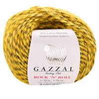 Obrázok ku produktu Pletacia priadza Gazzal ROCK 'N' ROLL 13956 sivá žltá