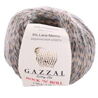 Obrázok ku produktu Pletacia priadza Gazzal ROCK 'N' ROLL 13952 hnedá sivá