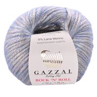 Obrázok ku produktu Pletacia priadza Gazzal ROCK 'N' ROLL 13478 modrá sivá strieborná