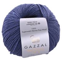 Obrázok ku produktu Pletacia priadza Gazzal WOOL 175 326 modrá tmavá