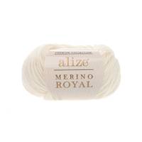 Obrázok ku produktu Pletacia vlna Alize MERINO ROYAL 062 smotanová