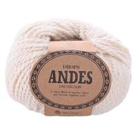 Obrázok ku produktu Pletacia vlna Drops ANDES UNI COLOR 0100 smotanová