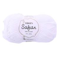 Obrázok ku produktu Pletacia priadza Drops SAFRAN UNI COLOUR 17 biela