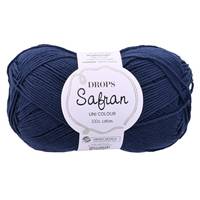 Obrázok ku produktu Pletacia priadza Drops SAFRAN UNI COLOUR 09 tmavá modrá
