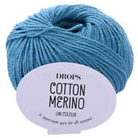 Obrázok ku produktu Pletacia vlna Drops COTTON MERINO UNI COLOUR 26  modrá