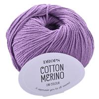 Obrázok ku produktu Pletacia vlna Drops COTTON MERINO UNI COLOUR 23 svetlá fialová