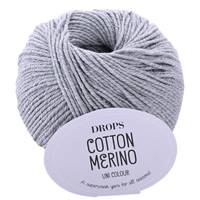Obrázok ku produktu Pletacia vlna Drops COTTON MERINO UNI COLOUR 20 svetlá šedá