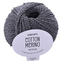 Obrázok ku produktu Pletacia vlna Drops COTTON MERINO UNI COLOUR 19 tmavá šedá