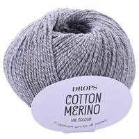 Obrázok ku produktu Pletacia vlna Drops COTTON MERINO UNI COLOUR 18 šedá