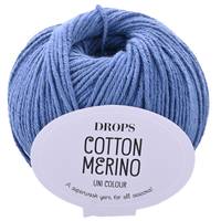 Obrázok ku produktu Pletacia vlna Drops COTTON MERINO UNI COLOUR 16 modrá