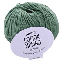 Obrázok ku produktu Pletacia vlna Drops COTTON MERINO UNI COLOUR 11 zelená