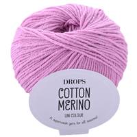 Obrázok ku produktu Pletacia vlna Drops COTTON MERINO UNI COLOUR 04 ružová