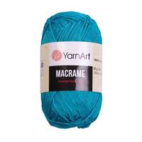 Obrázok ku produktu Špagát na macrame techniku YarnArt MACRAME 152 modrá tyrkysová