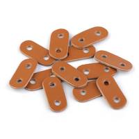 Obrázok ku produktu Brzdičky z eko kože 16x34 mm hnedá /2ks
