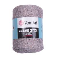 Obrázok ku produktu Špagát na macrame techniku YarnArt MACRAME COTTON LUREX 727 sivá medená