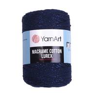 Obrázok ku produktu Špagát na macrame techniku YarnArt MACRAME COTTON LUREX 740 modrá