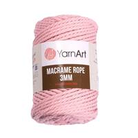 Obrázok ku produktu Špagát na macrame techniku YarnArt MACRAME ROPE 3mm 762 ružová svetlá