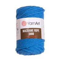 Obrázok ku produktu Špagát na macrame techniku YarnArt MACRAME ROPE 3mm 786 modrá