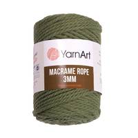 Obrázok ku produktu Špagát na macrame techniku YarnArt MACRAME ROPE 3mm 787 zelená