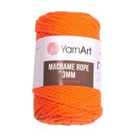 Obrázok ku produktu Špagát na macrame techniku YarnArt MACRAME ROPE 3mm 800 oranžová neonová