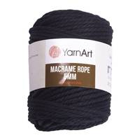 Obrázok ku produktu Špagát na macrame techniku YarnArt MACRAME ROPE 5mm 750 čierna