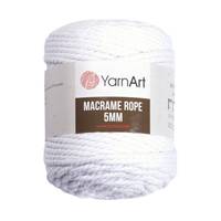 Obrázok ku produktu Špagát na macrame techniku YarnArt MACRAME ROPE 5mm 751 biela